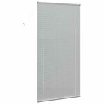 vidaXL Store de Fenêtre avec des rideaux Manuel Argent Aluminium