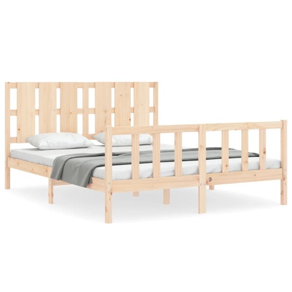 vidaXL Cadre de lit sans matelas 160x200 cm bois massif de pin