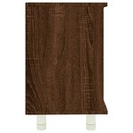 vidaXL Armoire de bain Chêne marron 60x32x53 5 cm Bois d'ingénierie