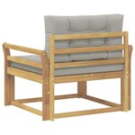 vidaXL Sofa de milieu extérieur Polyester Blanc
