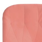 vidaXL Chaise de relaxation Rose Velours