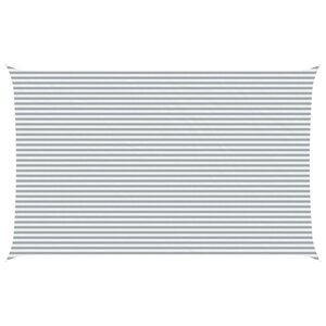 vidaXL Voile d'ombre Gris clair et blanc 5 x 8 m