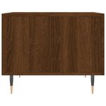 vidaXL Tables basses 2 Pièces chêne marron 50x50x40 cm bois d'ingénierie