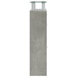 vidaXL Armoire à chaussures Gris béton 63x24x104 cm Bois d'ingénierie