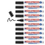 Marqueur pour Tableaux blancs 620 Noir Corps Alu Pointe Ronde 1 5-3 mm x 10 EDDING