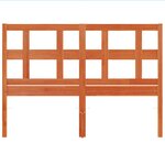 vidaXL Tête de lit cire marron 135 cm bois massif de pin
