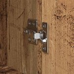 vidaXL Haut Armoire Bois Ancien 62 x 36 x 121 5 cm Bois d'ingénierie