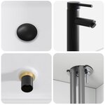 vidaXL Meuble de lavabo mural Blanc brillant 49 x 41 x 63 cm