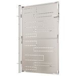 vidaXL Portail de jardin 100x150 cm Acier inoxydable