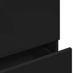 vidaXL Armoire d'évier noir 78x37x59 cm bois d'ingénierie