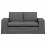 vidaXL Canapé Gris foncé 162 x 80 x 82 cm tissu