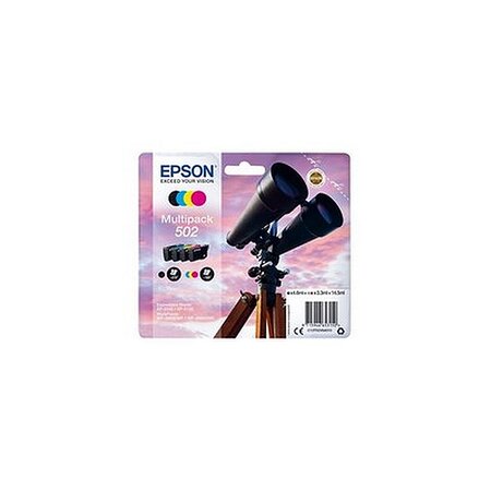 Epson 502 c13t02v64010 pack 4 cartouches noir et couleurs (jumelles)