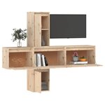 vidaXL Meubles TV 5 Pièces Bois massif de pin