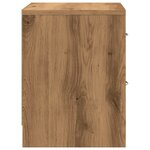 vidaXL Tables de chevet 2 Pièces chêne artisanal bois d'ingénierie
