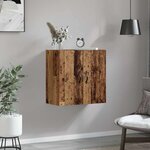 vidaXL Meuble mural Bois ancien 60 x 31 x 60 cm Bois d'ingénierie