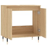 vidaXL Armoire de bain chêne sonoma 58x33x60 cm bois d'ingénierie