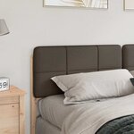vidaXL Tête de lit capitonnée Marron et Taupe 200 cm Pin massif