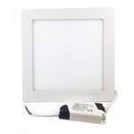 Spot led extra plat carré blanc 18w - blanc chaud 2300k - 3500k - silamp