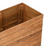 vidaXL Lit surélevé 150x40x72 cm bois de teck recyclé et acier