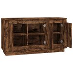 vidaXL Buffet chêne fumé 102x35x55 cm bois d'ingénierie