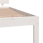 vidaXL Cadre de lit Blanc Bois de pin massif 120x200 cm
