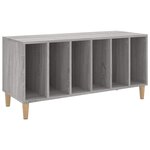 vidaXL Armoire à disques sonoma gris 100x38x48 cm bois d'ingénierie