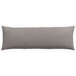 vidaXL Coussins de canapé 2 Pièces Taupe 120 x 40 cm tissu