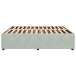 vidaXL Cadre de lit Gris clair 180x200 cm Velours
