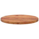 vidaXL Dessus de table Ø50x2 5 cm rond bois massif d'acacia