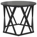 vidaXL Table d'appoint empilable 3 Pièces Chêne noir