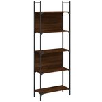 vidaXL Bibliothèque à 5 niveaux chêne marron 60 5x24x166 5 cm
