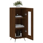 vidaXL Buffet Chêne marron 34 5x34x90 cm Bois d'ingénierie