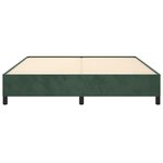 vidaXL Cadre de lit sans matelas vert foncé 160x200 cm velours