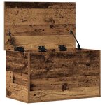 vidaXL Boîte de Rangement avec stockage Bois ancien 60 x 35 x 35 cm