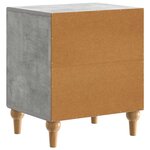 vidaXL Cabinet de chevet Gris béton 43 x 34 5 x 50 cm