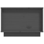 vidaXL Table basse Gris 60x50x35 cm Bois massif de pin