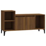 vidaXL Meuble TV Chêne marron 100x35x55 cm Bois d'ingénierie