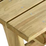 vidaXL Ensemble à manger de jardin 3 Pièces Bois de pin imprégné