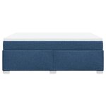 vidaXL Sommier à lattes de lit avec matelas Bleu 160x200 cm Tissu