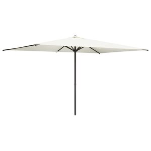 vidaXL Parasol de jardin 200 x 300 cm Polyester Rectangulaire Crème