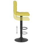 vidaXL Tabourets de bar lot de 2 vert tissu