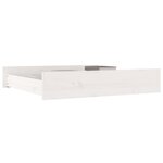 vidaXL Tiroirs de lit 2 Pièces blanc Bois de pin massif