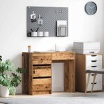 vidaXL Bureau Bois ancien 90 x 37 5 x 75 cm Bois d'ingénierie