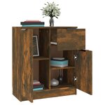 vidaXL Buffets 2 Pièces Chêne fumé 60x30x70 cm Bois d'ingénierie
