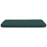 vidaXL Coussins de siège 4 Pièces Vert foncé 40 x 40 x 3 cm tissu