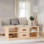 vidaXL Table basse 100x50x41 cm Bois massif de pin