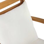 vidaXL Ensemble de canapé de jardin 4 Pièces Naturel Bois de teck massif