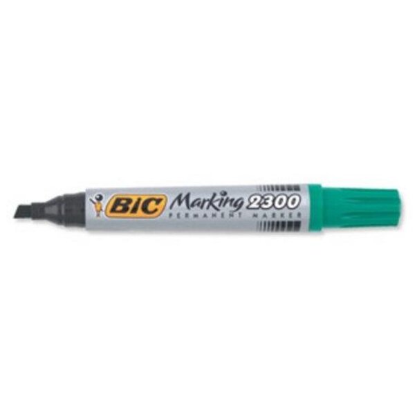 Marqueur Permanent MARKING 2300 pointe Biseau Large Vert BIC