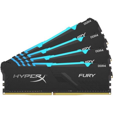 HyperX Mémoire RAM FURY  DDR4 RGB 64 Go - 3000MHz CL15 DIMM (Kit of 4)