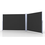Paravent extérieur rétractable phoenix gris  600 x 140 cm